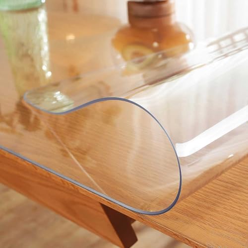 Transparente Tischdecke aus Kunststoff – knitterfreie, rechteckige Tischdecke für Zuhause, Küche und Esszimmer, waschbare, wasserdichte PVC-Schreibtischschutzmatte, Teppichbodenschutz, Bürostuhlmatte( Transparente Tischdecke aus Kunststoff – knitterfreie, rechteckige Tischdecke für Zuhause, Küche und Esszimmer, waschbare, wasserdichte PVC-Schreibtischschutzmatte, Teppichbodenschutz, Bürostuhlmatte( von Drsyffsup