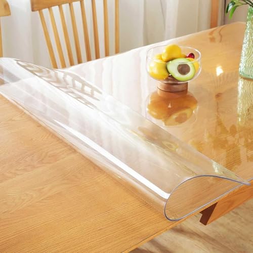 Transparenter Tischdeckenschutz, 2 mm dick, individuell anpassbare transparente PVC-Tischdecke, Schreibtischunterlage aus Kunststoff, wasserdichter Vinyl-Tischplattenschutz für Küche und Couchtisch(70 Transparenter Tischdeckenschutz, 2 mm dick, individuell anpassbare transparente PVC-Tischdecke, Schreibtischunterlage aus Kunststoff, wasserdichter Vinyl-Tischplattenschutz für Küche und Couchtisch(70 von Drsyffsup