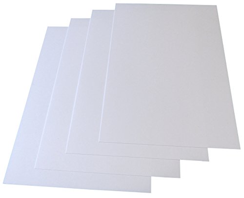 100x Deckblatt matter Karton, DIN A3, Bastelkarton, verschiedene Mengen, weiß 246g/m² (22758) von Druckerei Scharlau