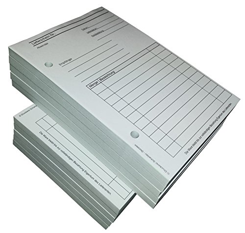 16x Lieferscheinblock - 100 Blatt DIN A6 Hochformat - gelocht - (22422) von Druckerei Scharlau