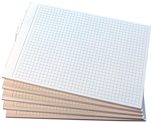 3x Notizblocks kariert in Grau - Notizen - 50 Blatt, DIN A5, 50 Blatt, Qualitäts-Offset-Papier 80g/m² (22209) von Druckerei Scharlau