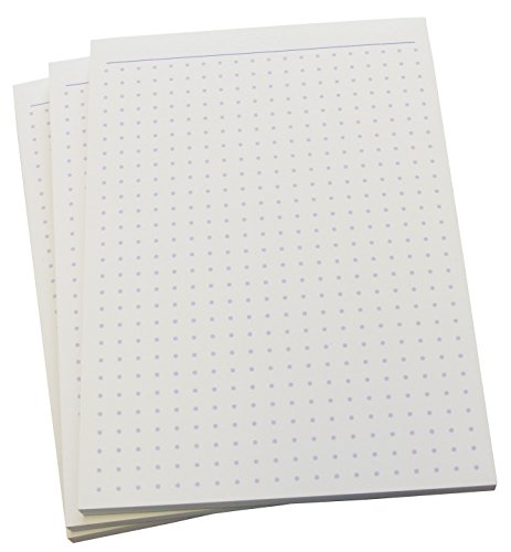 4x Notizblock - gepunktet in BLAU - 50 Blatt - Staffelpreise verfügbar - DIN A6 Format (22302) von Druckerei Scharlau