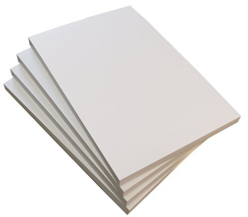 5x Notizblocks Malblock Zeichenblock blanko 50 Blatt, DIN A4, Qualitäts-Offset-Papier 80g/m² (22415) von Druckerei Scharlau
