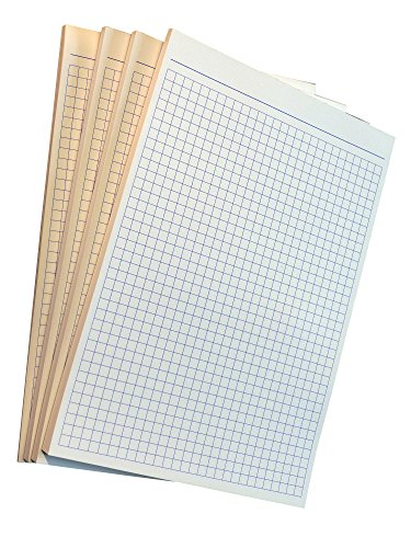 8x Notizblocks kariert in BLAU - Notizen - 50 Blatt, DIN A5, 50 Blatt, Qualitäts-Offset-Papier 80g/m² (22364) von Druckerei Scharlau