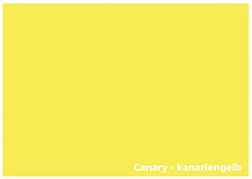 Tonkarton - Tonpapier - Tonzeichenpapier - 100 Blatt DIN A2-160g/m² Farbe: Canary-kanariengelb von Druckerei Scharlau