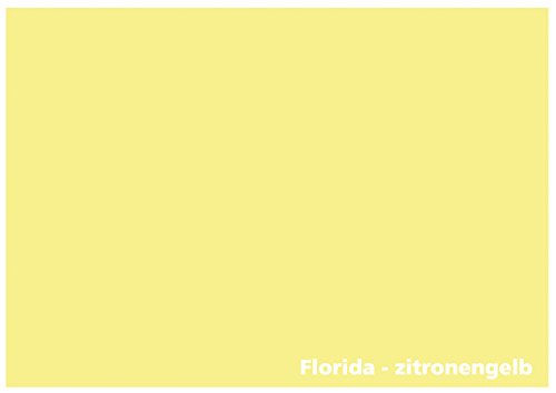 Tonkarton - Tonpapier - Tonzeichenpapier - 100 Blatt DIN A2-160g/m² Farbe: Florida-zitronengelb von Druckerei Scharlau