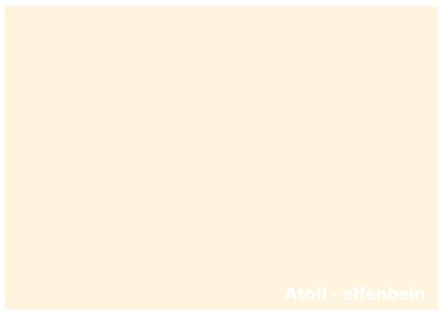 Tonkarton - Tonpapier - Tonzeichenpapier - 100 Blatt DIN A3-160g/m² Farbe: Atoll-elfenbein von Druckerei Scharlau