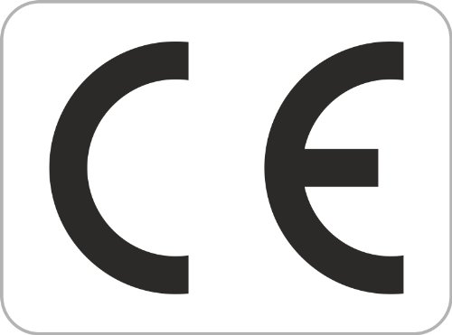 CE Zeichen Aufkleber Etiketten Folie UV- und witterungsbeständig 38 x 25 mm 2000 Stück von Druckspezialist