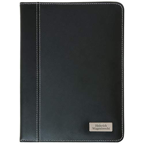 Druckspezialist Schreibmappe Auckland A5 aus Bonded Leather mit persönlicher individueller Gravur Namen von Druckspezialist