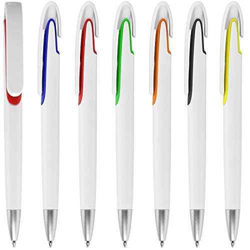 Kugelschreiber CLAAS rot 100 Stück mit Fotodruck 4-farbig Druck Werbung Logo von Druckspezialist