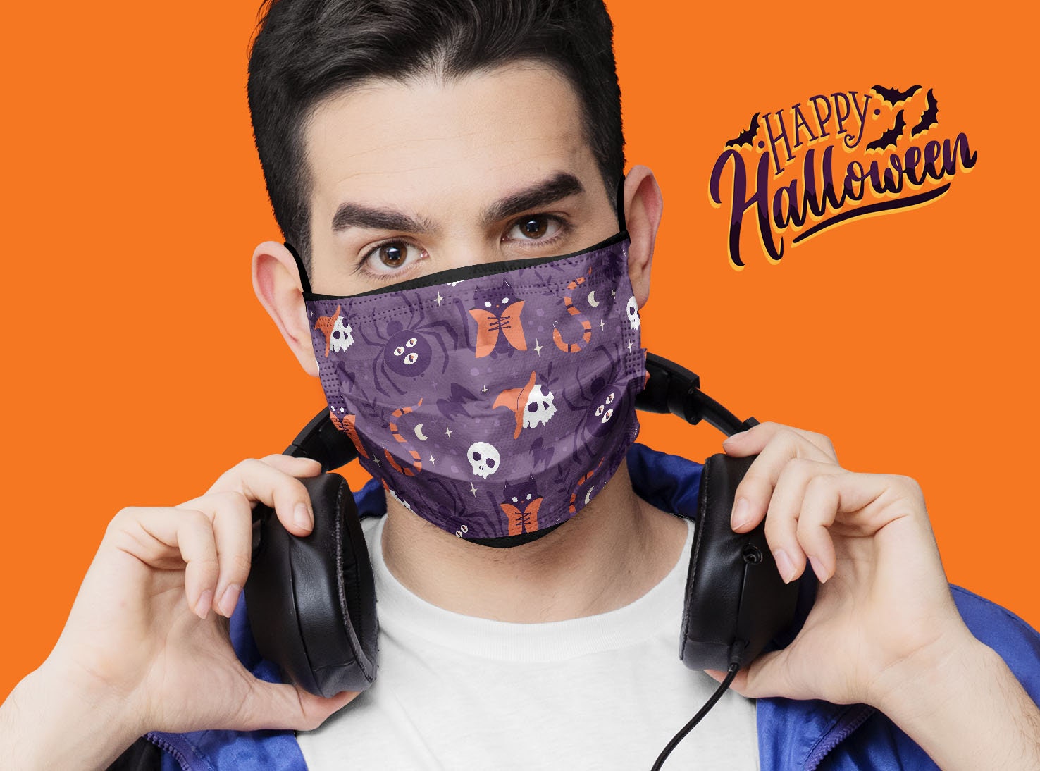 Gesichtsmaske, Mund - Und Nasenschutz Mit Halloween Aufdruck Gesichtsmaske, Mund - Und Nasenschutz Mit Halloween Aufdruck von DruckundStickBerlin