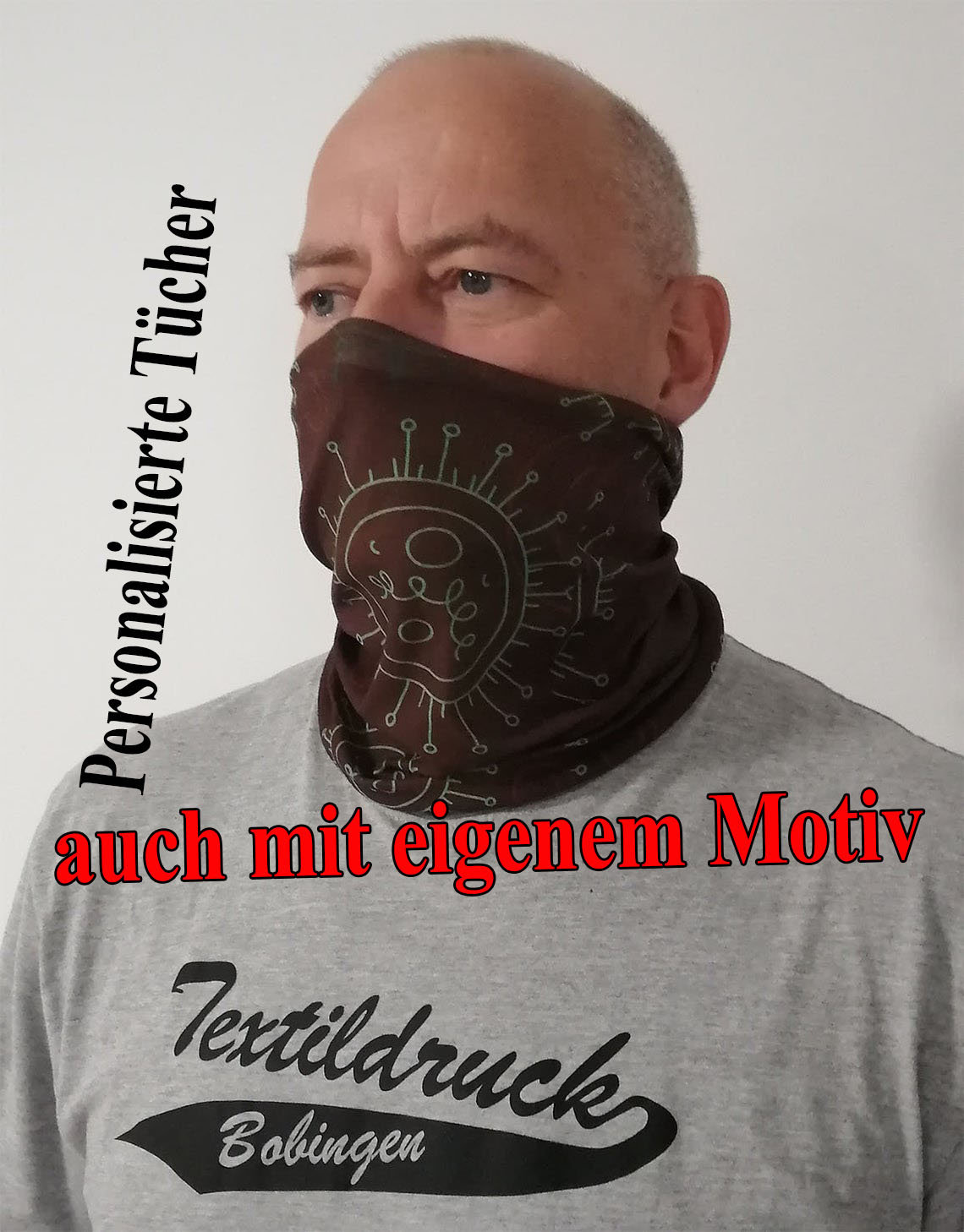 Multifunktionelles Schlauchtuch Mit Vielen Tragevarianten Und Motiven - Auch Als Mund- Nasenschutz Tragbar Individuell Bedruckbar Multifunktionelles Schlauchtuch Mit Vielen Tragevarianten Und Motiven - Auch Als Mund- Nasenschutz Tragbar Individuell Bedruckbar von DruckundStickBerlin