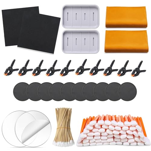 Drunhan 228-teiliges Bastelkarten-Abflachungsset, Kartenpflege-Zubehör-Set, Sammelkartenreinigung, Pflegewerkzeug, Kratzreparatur-Oberflächenpflege-Zubehör-Set von Drunhan