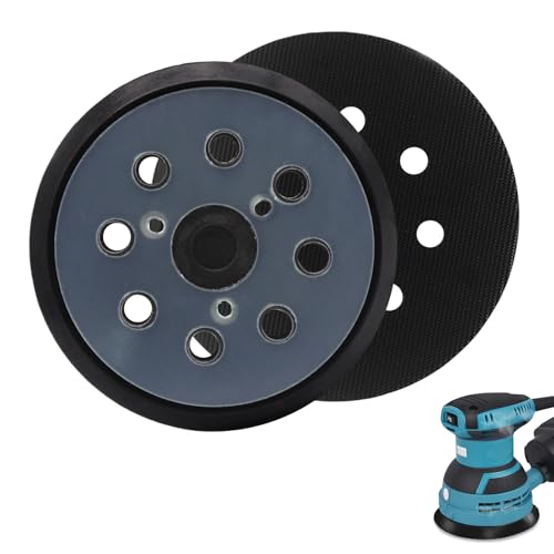 8 Loch für Makita BO5041 Klett Schleifteller 125mm Schleifpad 2 Stücke Ersatzpad für Makita Exzenterschleifer BO5021 BO5031 BO5041 M9204 BO5021 BBO180 DBO180 MT924 von Druuzyl