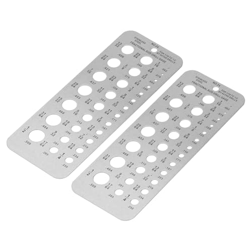 Bohrer-Maß-Set, Bruch bohrer-Bit-Größe Maß, 29 Loch Edelstahl metrisches Zoll-Messwerk zeug für Handwerker Bohrer-Maß-Set, Bruch bohrer-Bit-Größe Maß, 29 Loch Edelstahl metrisches Zoll-Messwerk zeug für Handwerker von Dsacxixai