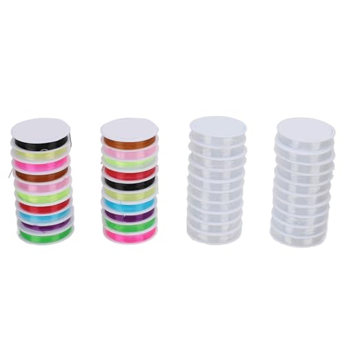 Fil Elastique pour Bracelet, 0.8mm 40 Rouleaux Elastique Bracelet pour la Fourniture de Bijoux DIY Collier Bracelet Fil Elastique pour Bracelet, 0.8mm 40 Rouleaux Elastique Bracelet pour la Fourniture de Bijoux DIY Collier Bracelet von Dsacxixai