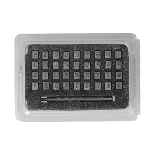 Lederstempelwerkzeuge, 37pcs Alphabet Edelstahl -Leder -Stempelkit mit Verbindungsstange für DIY -Lederhandwerk Lederstempelwerkzeuge, 37pcs Alphabet Edelstahl -Leder -Stempelkit mit Verbindungsstange für DIY -Lederhandwerk von Dsacxixai