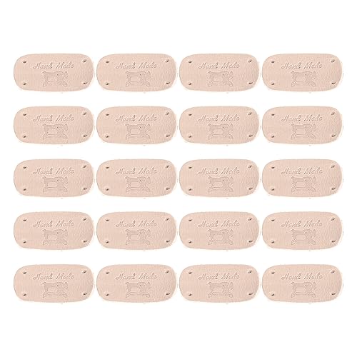 Patch Reparation Cuir, 20PCS Soft Gaufré étiquettes Cuir Autocollant avec des Trous pour les Sacs à Main Projets de Couture (Original Color) von Dsacxixai