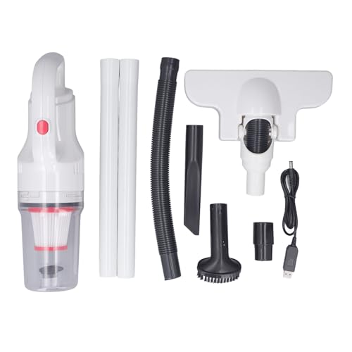 Petit Aspirateur sans Fil, Haute Puissance Portable Aspirateur à Main avec Buse Brosse Longue Buse Plate pour Claviers de Canapé Voiture Petit Aspirateur sans Fil, Haute Puissance Portable Aspirateur à Main avec Buse Brosse Longue Buse Plate pour Claviers de Canapé Voiture von Dsacxixai