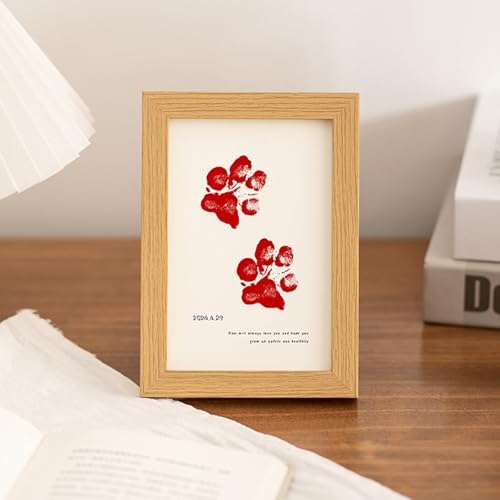Dsnyu Bilderrahmen Holz Modern, Picture Frame 20X25 Rechteck Fußabdruck Eines Haustiers Aus MDF Horizontal/Vertikal für Tischplatte Wohnzimmer Dekoration Dsnyu Bilderrahmen Holz Modern, Picture Frame 20X25 Rechteck Fußabdruck Eines Haustiers Aus MDF Horizontal/Vertikal für Tischplatte Wohnzimmer Dekoration von Dsnyu