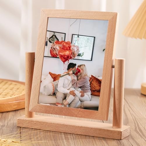 Dsnyu Photo Frame 13X18, Bilderrahmen Holz Modern Rechteck Vertikal für Tischplatte Schlafzimmer Dekoration Dsnyu Photo Frame 13X18, Bilderrahmen Holz Modern Rechteck Vertikal für Tischplatte Schlafzimmer Dekoration von Dsnyu