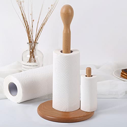 küchenrollenhalter, Papierhandtuchrollenhalter küchenrollenhalter Holz stehend Küchenrollenhalter mit exquisitem rundem Holzfuß für Küche, Schlafzimmer, Badezimmer, Wohnzimmer küchenrollenhalter, Papierhandtuchrollenhalter küchenrollenhalter Holz stehend Küchenrollenhalter mit exquisitem rundem Holzfuß für Küche, Schlafzimmer, Badezimmer, Wohnzimmer von Dsoar