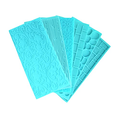 Dtaeye Strukturmatte Fondant 6 Stück Prägematte Fondant Kunststoff Fondant Fondantformen Prägematte Strukturmatte Spitzemuster Kuchendekoration Werkzeug Dtaeye Strukturmatte Fondant 6 Stück Prägematte Fondant Kunststoff Fondant Fondantformen Prägematte Strukturmatte Spitzemuster Kuchendekoration Werkzeug von Dtaeye
