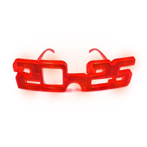 Dtaigou 2025 Brille, LED-Sonnenbrille, bunt, blinkend, Frohes neues Jahr, leuchtende Brille, Spielzeug für Konzert, Live-DJ, Cosplay, Bar, Club Dtaigou 2025 Brille, LED-Sonnenbrille, bunt, blinkend, Frohes neues Jahr, leuchtende Brille, Spielzeug für Konzert, Live-DJ, Cosplay, Bar, Club von Dtaigou