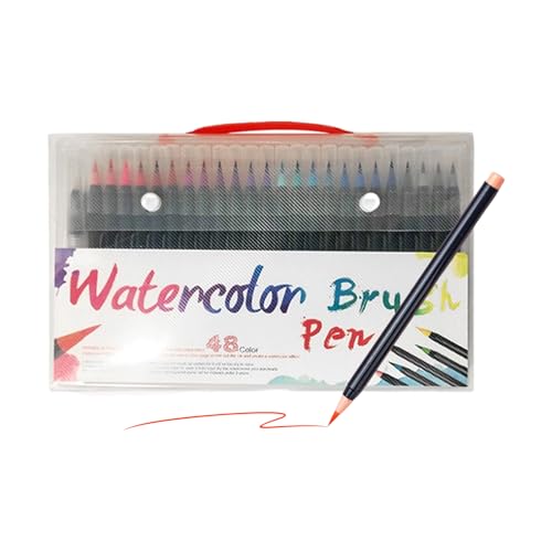 Dtaigou Aquarell Pinselstifte | Pinselmarker Für Wasserfarben - Mal Zeichen Marker Set für Kreativ Basteln Kunst Unterricht Haus Schule Projekte Tagebuch Kinder Erwachsene Dtaigou Aquarell Pinselstifte | Pinselmarker Für Wasserfarben - Mal Zeichen Marker Set für Kreativ Basteln Kunst Unterricht Haus Schule Projekte Tagebuch Kinder Erwachsene von Dtaigou