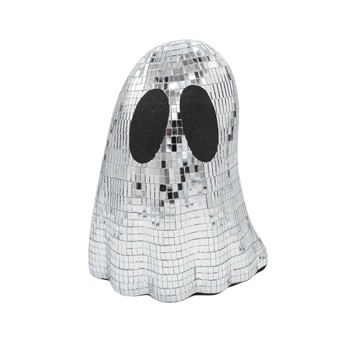 Dtaigou Disco- -Dekoration, Halloween-Ornamente für den Innenbereich, Glitzer-Geisterschild, Dekoration, gestuftes Tablett, Ornamente für Kamin, Kaminsims, Tisch, Schreibtisch, -Szenen von Dtaigou