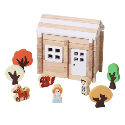 Dtaigou Holzmodellbausatz, Hausbausatz | Einsteck- und Zapfenbausteine - Holzbausatz, Hausbauspielzeug, Lern- und Bildungsspielzeug für Kinder Dtaigou Holzmodellbausatz, Hausbausatz | Einsteck- und Zapfenbausteine - Holzbausatz, Hausbauspielzeug, Lern- und Bildungsspielzeug für Kinder von Dtaigou