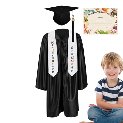 Dtaigou Vorschul Abschlussmütze Und -Umhang | Zur Feier Des Abschlusses Kleidung Für Kleinkinder,Festtagsoutfit Zur Gratulation Für Vorschüler & Kindergartenkinder Dtaigou Vorschul Abschlussmütze Und -Umhang | Zur Feier Des Abschlusses Kleidung Für Kleinkinder,Festtagsoutfit Zur Gratulation Für Vorschüler & Kindergartenkinder von Dtaigou