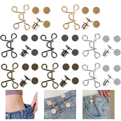 Dtoterul Knopf für Hosen 8 Stück 32mm Nagelfreie Taillenschnalle Einstellbar Kein Nähen knöpfe Verstellbare Jeans Knöpfe Taillen Schnallen Jeans Sofortige Knöpfe Hosenknöpfe zum Enger Machen Dtoterul Knopf für Hosen 8 Stück 32mm Nagelfreie Taillenschnalle Einstellbar Kein Nähen knöpfe Verstellbare Jeans Knöpfe Taillen Schnallen Jeans Sofortige Knöpfe Hosenknöpfe zum Enger Machen von Dtoterul