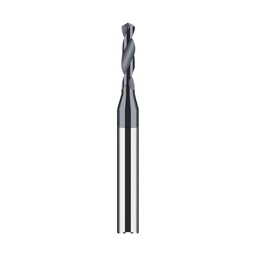 1 Stück Spiralbohrer aus Hartmetalllegierung for CNC-Maschinen – D4 mm Schaft, 50 mm Länge, Mikrodurchmesser, Wolframstahl, HRC 60(D1.3X8XD4X50L) von DuanXing