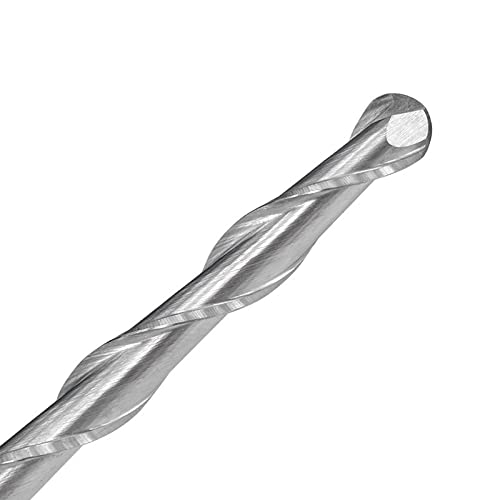 2-schneidiger Kugelkopffräser aus Wolframkarbid | CNC-Fräser for Gravieren von Metall | Schaftgrößen 4 mm und 6 mm, 1 Stück(4x28x50) von DuanXing