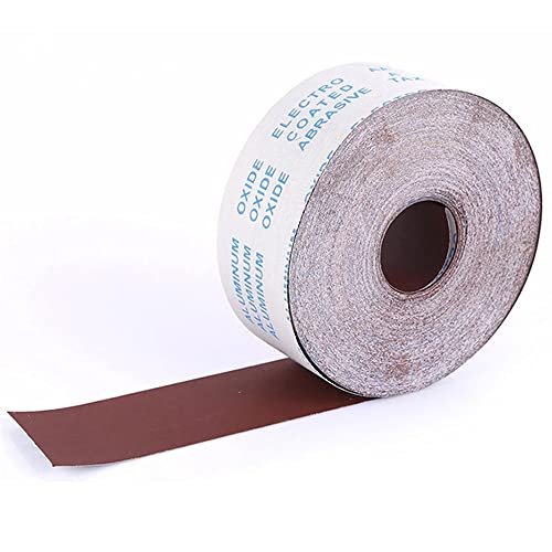 Schleifpapierrolle mit Textilrücken, 96 mm x 10 m – vielseitige Körnung 60–800 for Nass-/Trockenschliff von Holz, Metall und Automobilen(80grit) von DuanXing