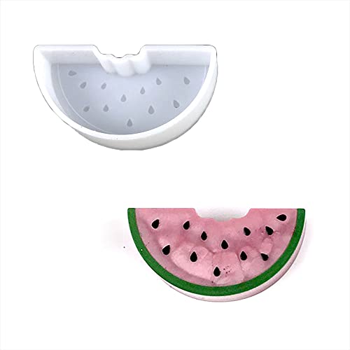Duawenki A Bite of Wassermelone Form Auto Freshie Silikonform für die Herstellung von Seife Aroma Perlen Auto Freshie, Anhänger, Kerze, Harz von Duawenki