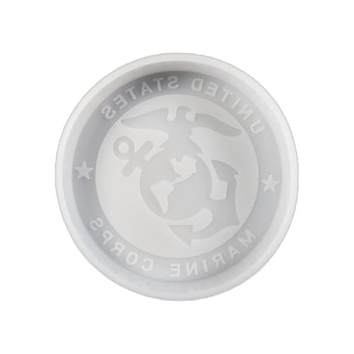 Duawenki Marine Corps Silikonform für die Herstellung von Seife, Aromaperlen, Autofrische, Anhänger, Kerzen, Harz von Duawenki