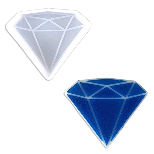 Duawenki Silikonform in Diamantform für die Herstellung von Seife, Aromaperlen, Auto, Freshie, Kerzenanhänger, Harz von Duawenki