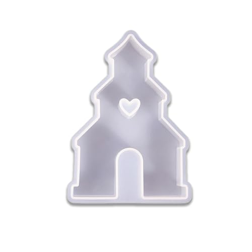 Duawenki Silikonform in Kirchenform für die Herstellung von Seife, Aromaperlen, Auto, Anhänger, Kerzen, Harz von Duawenki