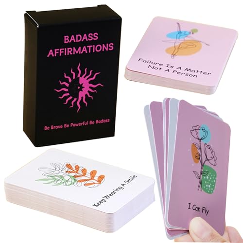 Dubbulon Inspirierende Karten | 60 Stück Motivierende Karten Mit Affirmationen,Doppelseitige Selbstfürsorge Artikel für mentale Gesundheit Journaling Meditation Yoga Jugendliche und Studenten Dubbulon Inspirierende Karten | 60 Stück Motivierende Karten Mit Affirmationen,Doppelseitige Selbstfürsorge Artikel für mentale Gesundheit Journaling Meditation Yoga Jugendliche und Studenten von Dubbulon