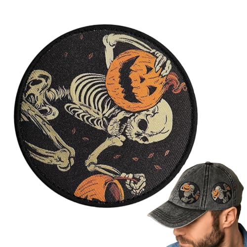 Dubbulon Kürbis-Flicken - Bestickte Kürbis Abzeichen Für Halloween,Saisonale Handwerksdekoration für Mützen, Hosen, Jacken & Rucksäcke Dubbulon Kürbis-Flicken - Bestickte Kürbis Abzeichen Für Halloween,Saisonale Handwerksdekoration für Mützen, Hosen, Jacken & Rucksäcke von Dubbulon