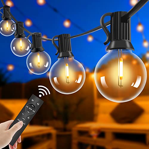 Lichterkette Außen mit Fernbedienung - 15M LED Lichterkette Dimmbar G40 Glühbirnen, 4 Modus und Timmer Funktion, Wasserdicht für Outdoor Garten Balkon Terrasse Party Camping Hochzeit Lichterkette Außen mit Fernbedienung - 15M LED Lichterkette Dimmbar G40 Glühbirnen, 4 Modus und Timmer Funktion, Wasserdicht für Outdoor Garten Balkon Terrasse Party Camping Hochzeit von Dubistda