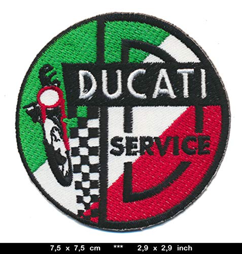 Ducati Service Patches Aufnäher Aufbügler Motorrad Desmo Oldtimer DUC05 von Ducatisti