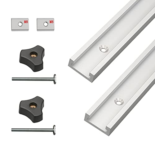 Duchunsheng 2Pcs Arführung Aluminium Track Schwerlast Gehrungsschiene 300 500 1000 1200mm T-Schienenschlitz-Vorrichtung, T-nut Schiene Gerade Kante Mit Skala Gehrung, Aluminiumlegierung Duchunsheng 2Pcs Arführung Aluminium Track Schwerlast Gehrungsschiene 300 500 1000 1200mm T-Schienenschlitz-Vorrichtung, T-nut Schiene Gerade Kante Mit Skala Gehrung, Aluminiumlegierung von Duchunsheng