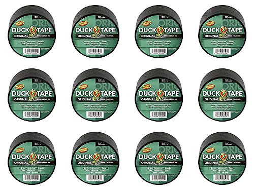 Duck Tape Original schwarzes Gaffer- und Dukt-Klebeband, Reparaturband, 50 mm x 5 m, 12 Stück Duck Tape Original schwarzes Gaffer- und Dukt-Klebeband, Reparaturband, 50 mm x 5 m, 12 Stück von Duck