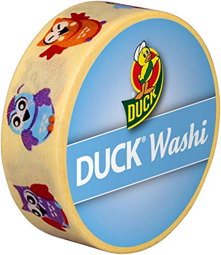 Duck Washi Band - extra dünnes Klebeband zum verpacken und dekorieren Cute Owls, 15 mm x 10 m Duck Washi Band - extra dünnes Klebeband zum verpacken und dekorieren Cute Owls, 15 mm x 10 m von Duck