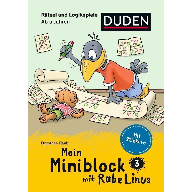 Mein Miniblock Mit Rabe Linus - Rätsel Und Logikspiele - Dorothee Raab, Kartoniert (TB) von Duden / Bibliographisches Institut