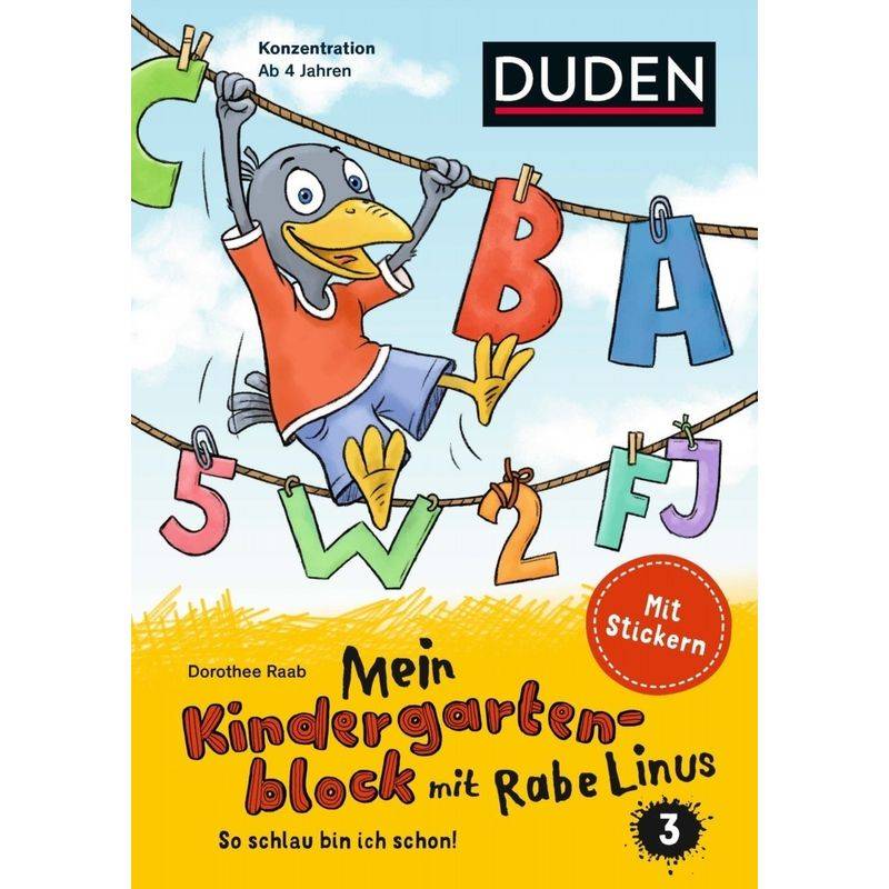 Mein Kindergartenblock Mit Rabe Linus (3) - Dorothee Raab, Kartoniert (TB) von Duden