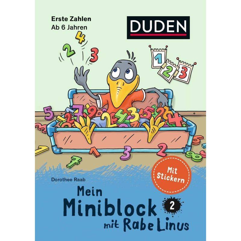 Mein Miniblock Mit Rabe Linus - Erste Zahlen - Dorothee Raab, Kartoniert (TB) von Duden